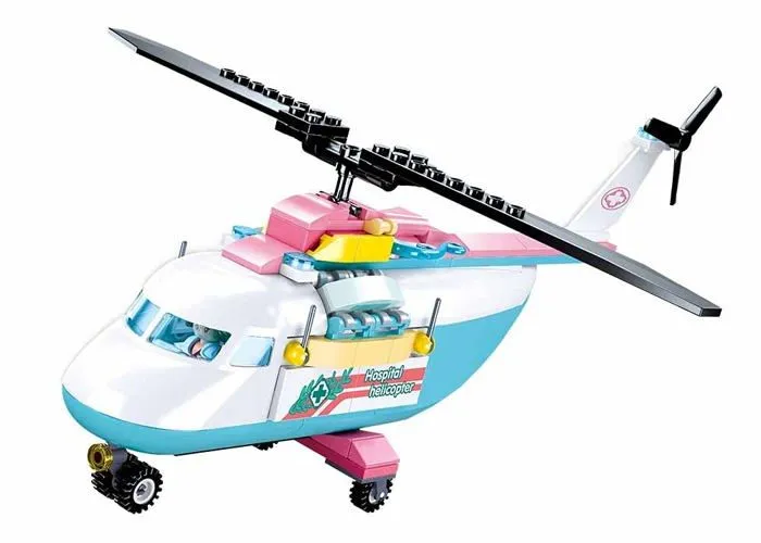 Sluban - M38-B0798 - Girls Dream-Helicopter 163pcs, , Multicolore-2