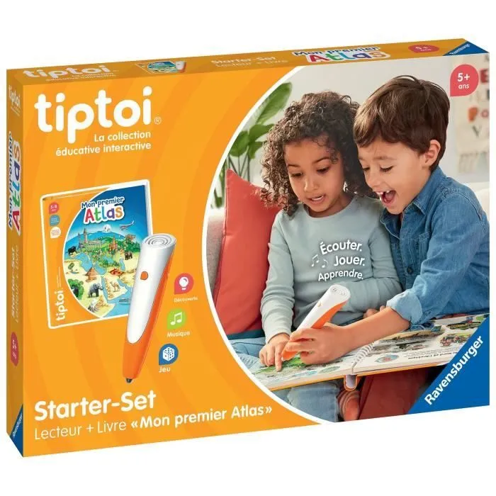Tiptoi® Starter Atlas, lecteur et livre, 00177, A partir de 5 ans, Ravensburger-0
