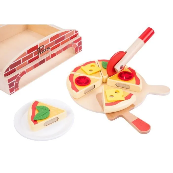 Ensemble Pizza Gourmet - Non spécifié - 20 Pièces - Bois - Accessoires Inclus - +3 ans-1