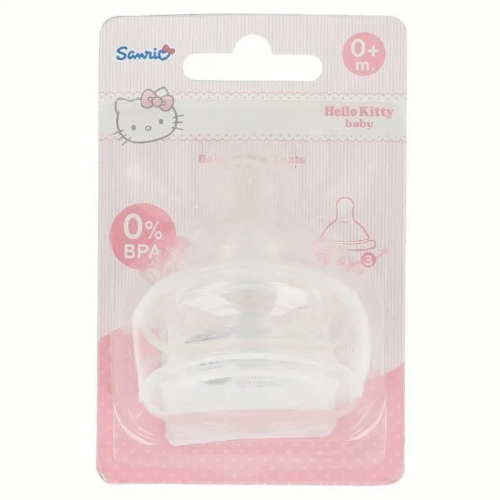 Hello Kitty - Tétine en silicone pour 0 m + biberon (2 pcs)-1