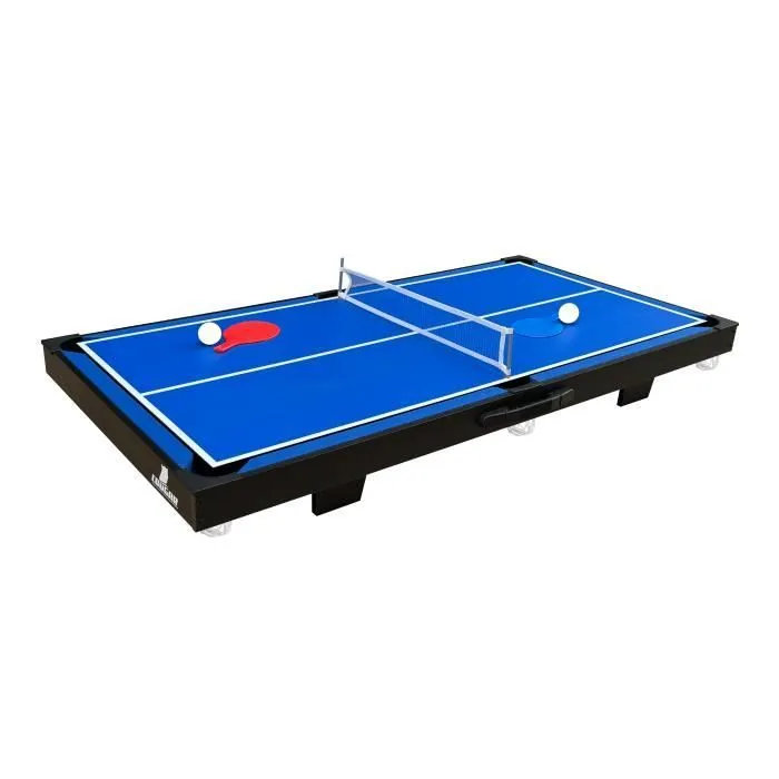 Table multi jeux Cougar 3-en-1 - COUGAR - Mini Noir-Bleu - Jeux de billard, hockey et tennis de table-2