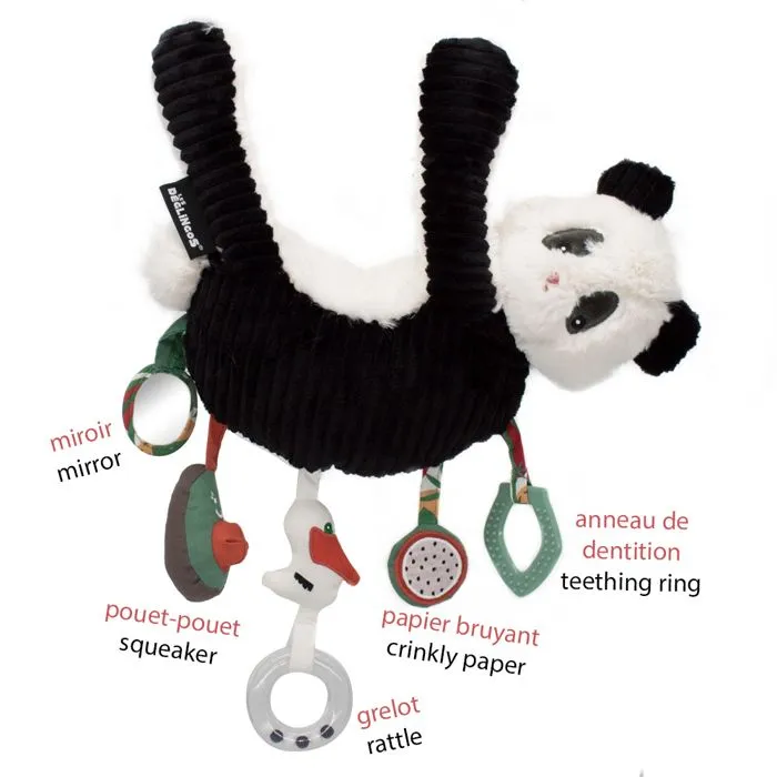 Les Déglingos - Peluche d'activités Rototos le panda - GLOBE TROTOYS-1