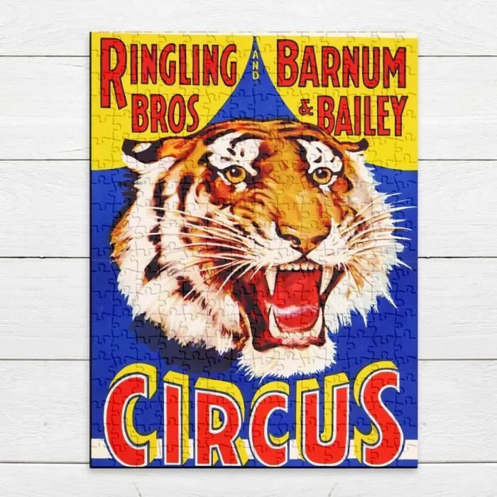 Puzzle Classique - FABULOUS - Circus Cirque Tigre Affiche Vintage - 280 Pièces - Adulte - Mixte-3