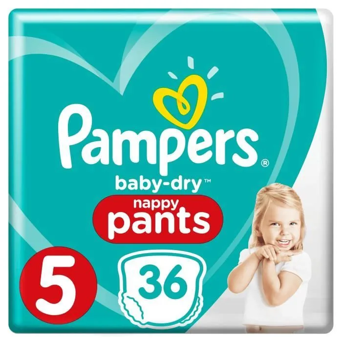 Pampers Baby-Dry Pants Taille 5 11-18 kg - 36 Couches-culottes-0