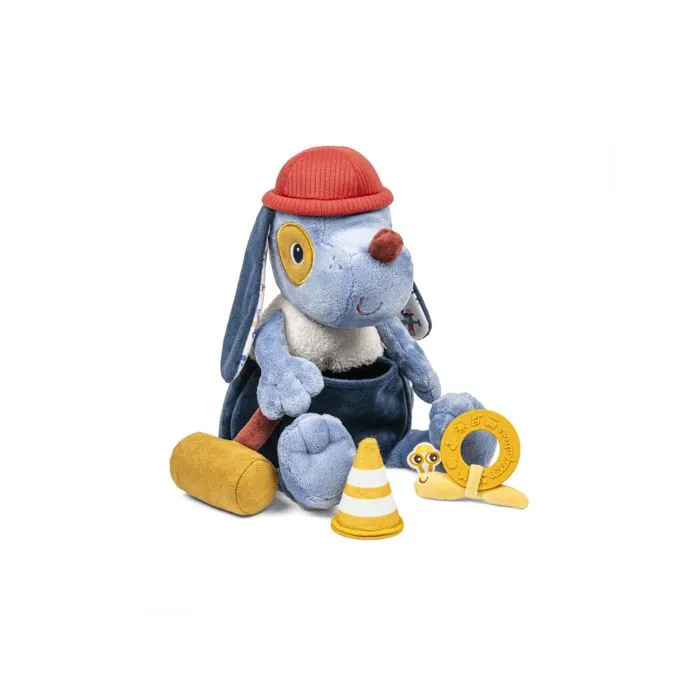 Peluche - Lilliputiens - Jules Bricoleur - 3 accessoires - Lavable en machine - 14x18x26 cm-0