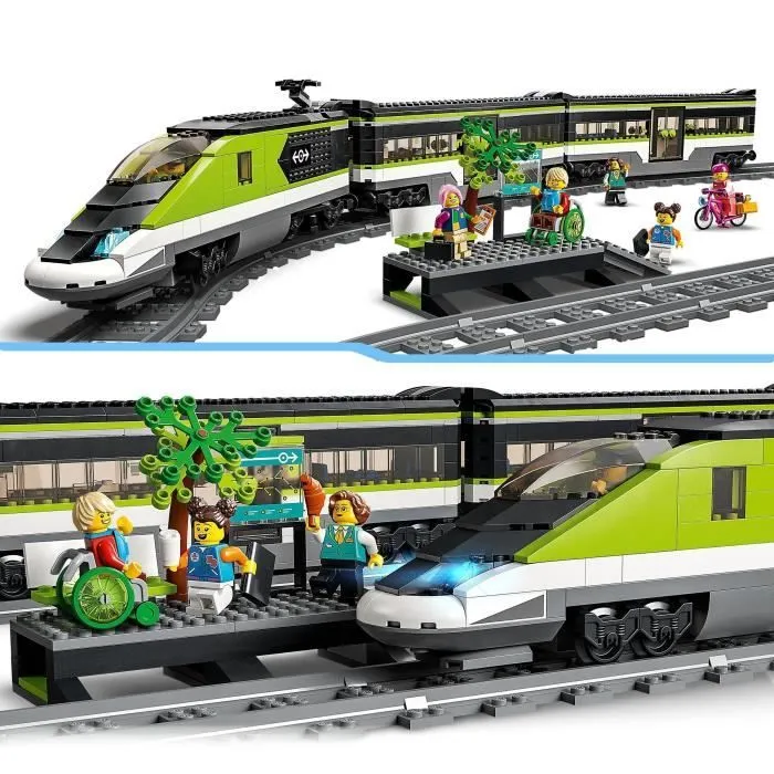 LEGO City Le Train de Voyageurs Express - Jouet de Train Télécommandé - Phares Fonctionnels - Enfants 7 Ans-3