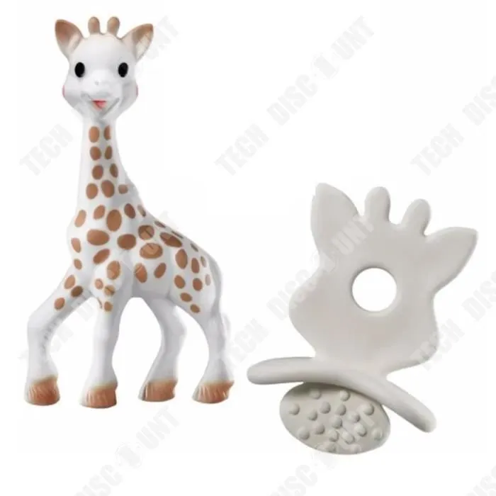 TD® 0 ~ 36 mois ensemble cadeau molaire bébé jouet paquet unique bébé cerf de qualité alimentaire tétine de dentition en latex natur-0