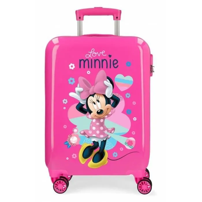 Valise cabine - DISNEY - Minnie Love - 4 roues - ABS léger - Cadenas TSA-0