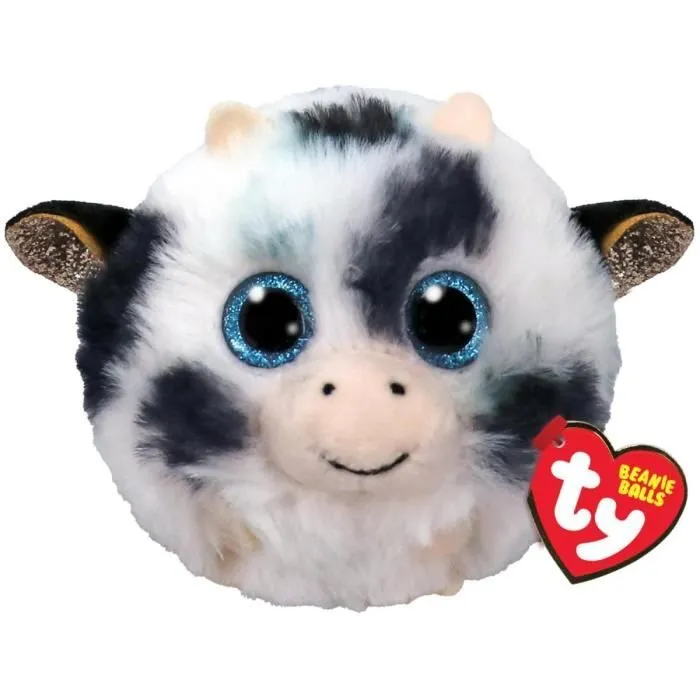 Jouet en peluche - Ty - Puffies Moophy la vache - Blanc - Mixte - Plush-0