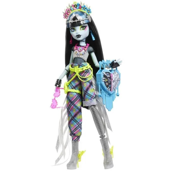 Monster High-Poupée Frankie Stein Monster Fest-Poupée et accessoires HXH79-0