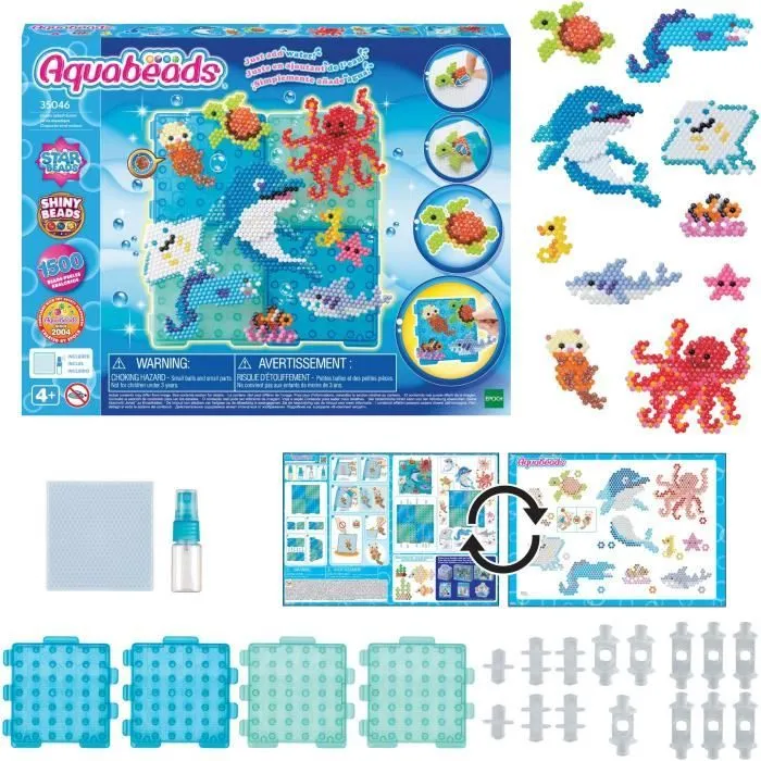Coffret création - AQUABEADS 35046 - La vie aquatique-0