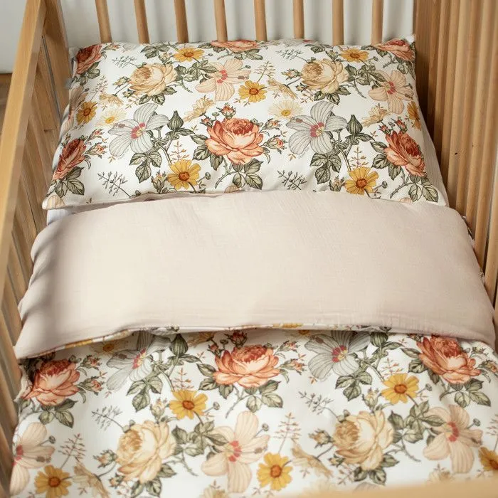 Parure de lit bébé en coton Néo Vintage-1