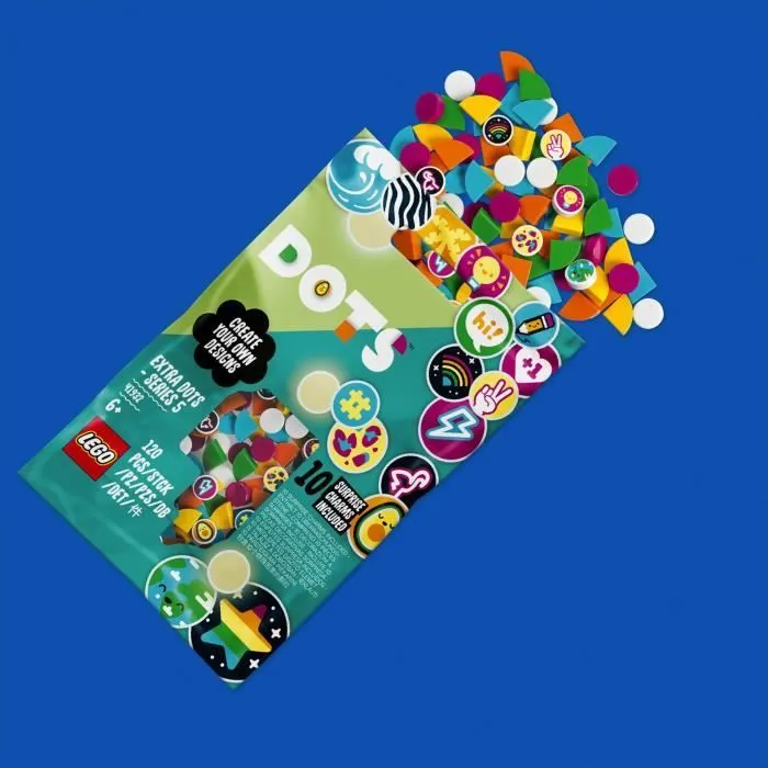 LEGO® 41932 DOTS Tuiles de décoration DOTS - Série 5, Loisirs Créatifs Décoration de Chambre Tuiles Activité Manuelle Enfant 6 ans-1