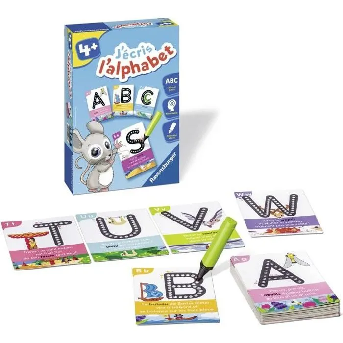 J'écris l'alphabet - Jeu éducatif - Préparation à l'écriture - Ravensburger - Dès 4 ans-0