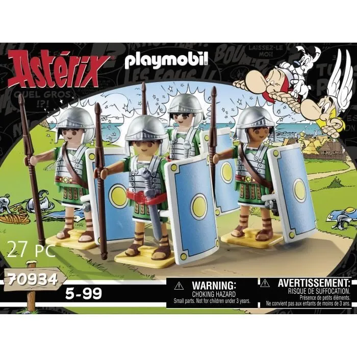 PLAYMOBIL 70934 Les légionnaires romains, Astérix, 27 pièces, Dès 5 ans-5