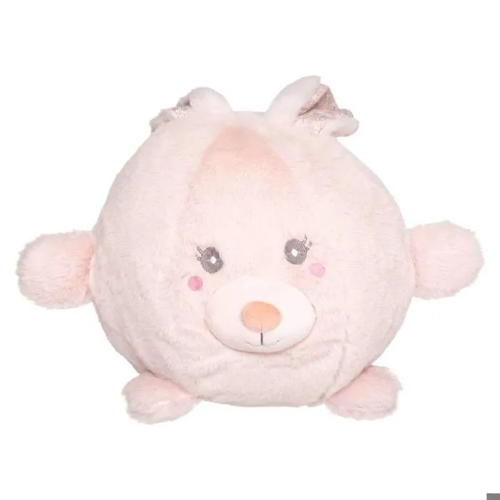 Peluche - ATMOSPHERA - Boule D25 cm - Rose - Décorative et Douce-1