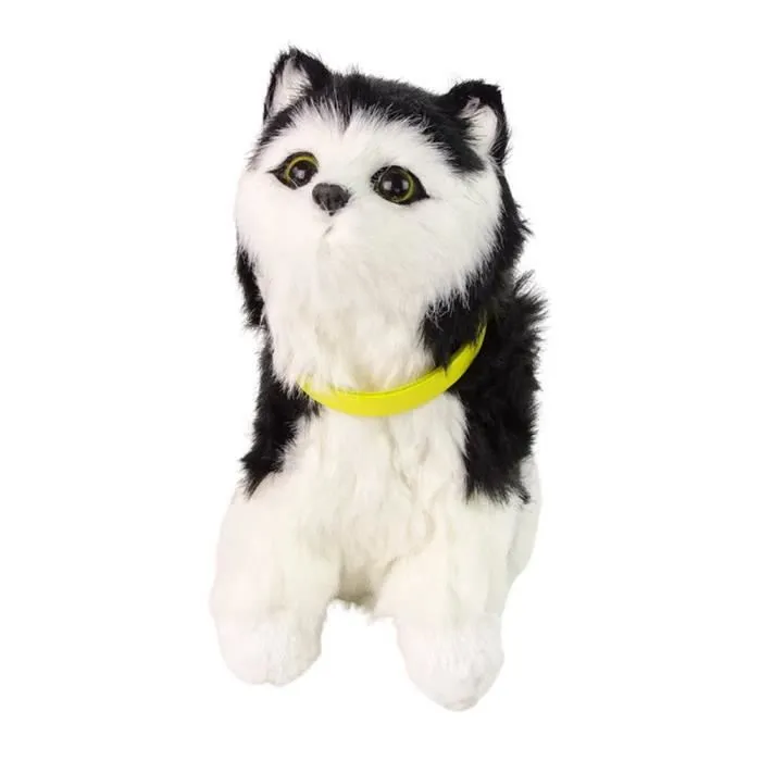 Jouet éducatif - Non spécifié - Chat interactif en peluche - Noir et blanc - 23 cm - À partir de 3 ans-1
