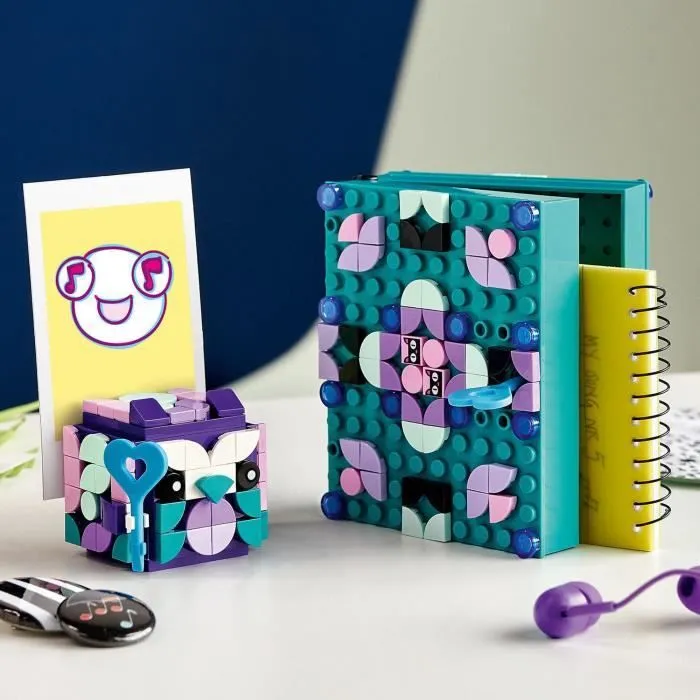 LEGO® DOTS 41925 Les Boîtes à Secrets, Boîte à Bijoux, Bricolage et Loisirs Créatifs pour Enfant, Décoration pour Chambre-1