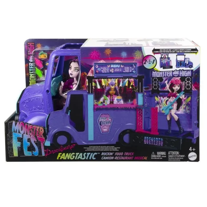 Monster High-Tour Bus Rock Sang-sationnel-Coffret avec poupée et bus HXH83-3