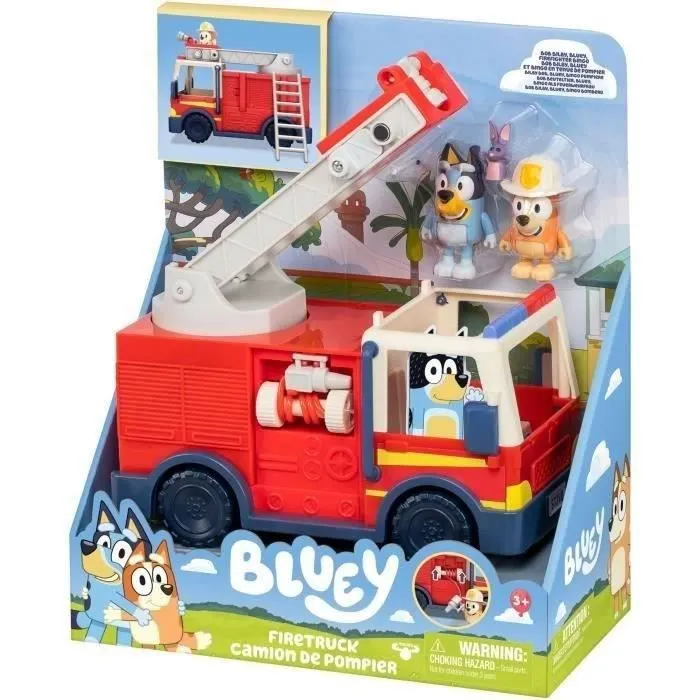 Bluey Le camion de Pompier de Bluey - Univers miniature - MOOSE TOYS - Dès 3 ans-6