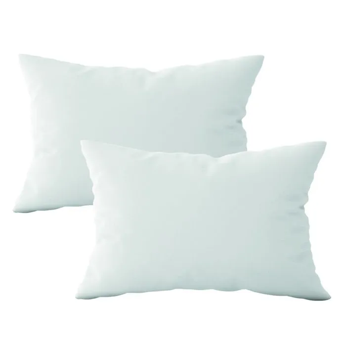 Lot de 2 oreillers, coussins de garnissage - 50 x 70 cm - Blanc - Vivezen-0