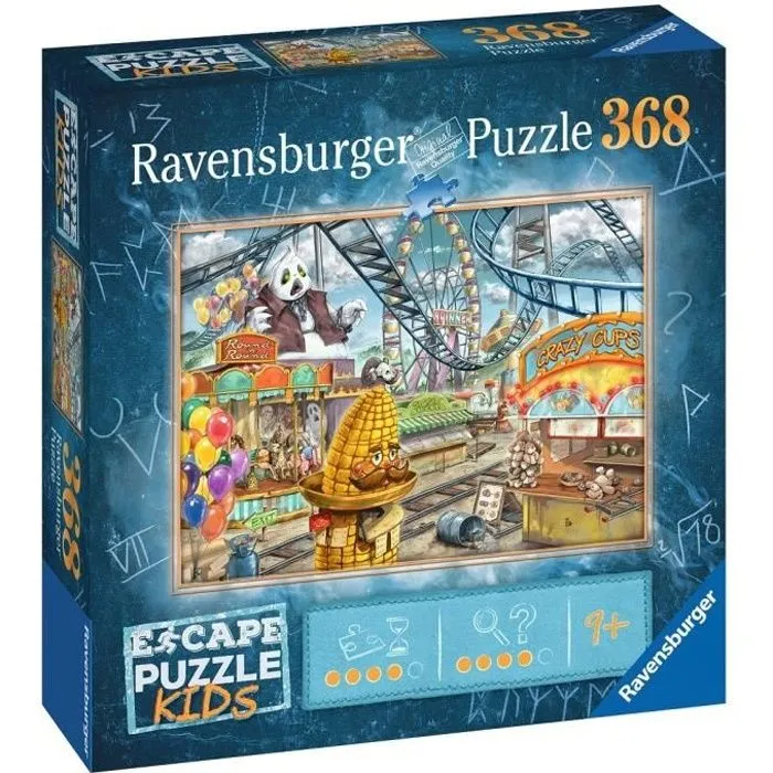 Escape puzzle Kids - Le parc d'attractions - Ravensburger - Puzzle Escape Game 368 pièces-0