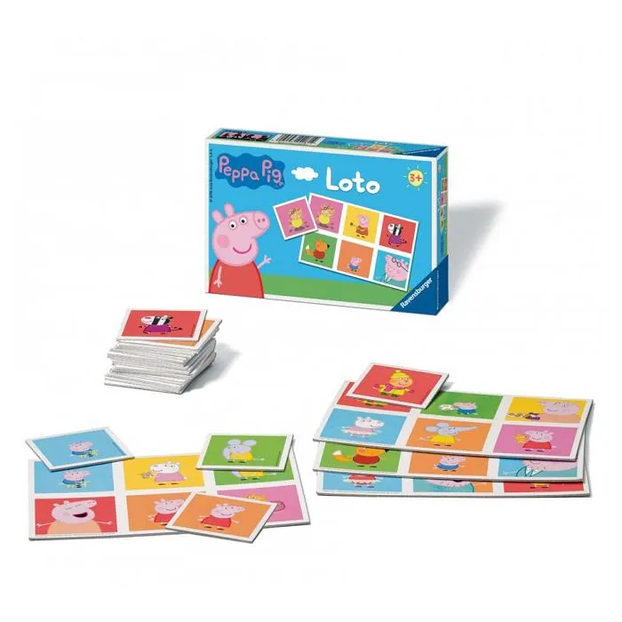 LOTO - RAVENSBURGER - Peppa Pig - Pour Enfant de 3 ans et plus - Garantie 2 ans - Bleu-1