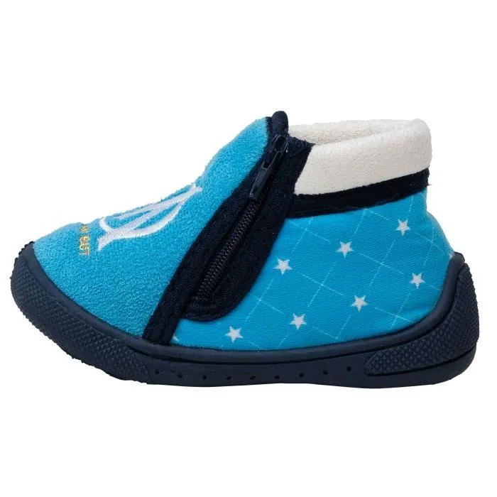 Chaussons enfant - OLYMPIQUE DE MARSEILLE - Noir - Polyester - Sous licence officielle - Mixte-1