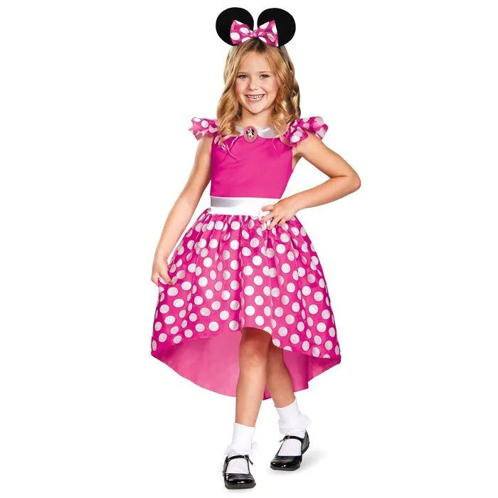 Déguisement Enfant Carnaval Rose Minnie Mouse - DISGUISE - 109-123 cm 5-6 Ans-0