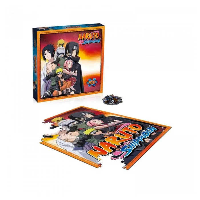 Puzzle Naruto Shippuden - Kakashi, Hitachi, Sasuke, Minato, Sakura, Shikamaru et Naruto - 500 pièces - 34x50cm-1