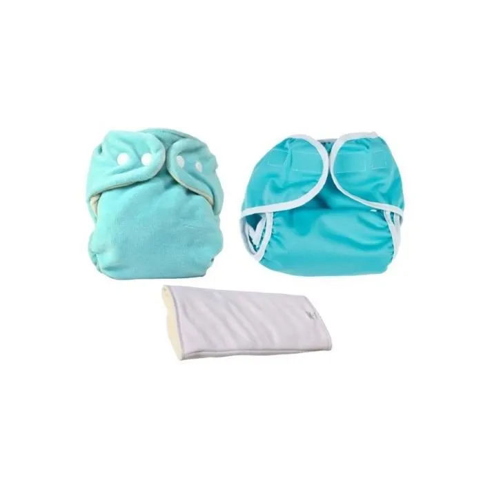 Kit d'essai Couches Lavables - So Bamboo - Taille Unique (3-15 kg) - Opale-Noir-0