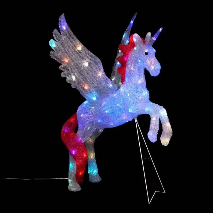 Licorne lumineuse extérieure H85cm 100 LED + transfo Feeric lights & christmas-0