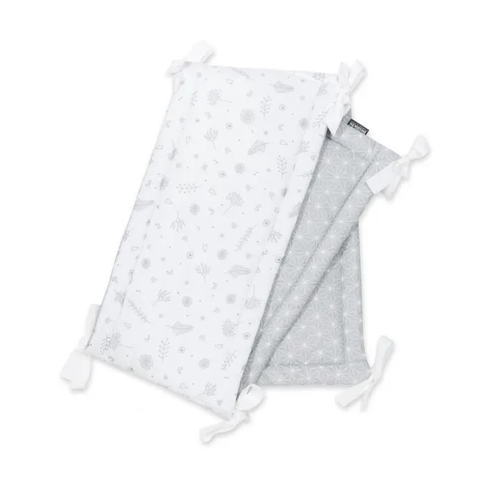 Bellochi Tour de Lit Bébé 180x30 cm - Certifié - Universel en Coton et Velours Souple pour un Matelas 120x60 cm Star Copse-0