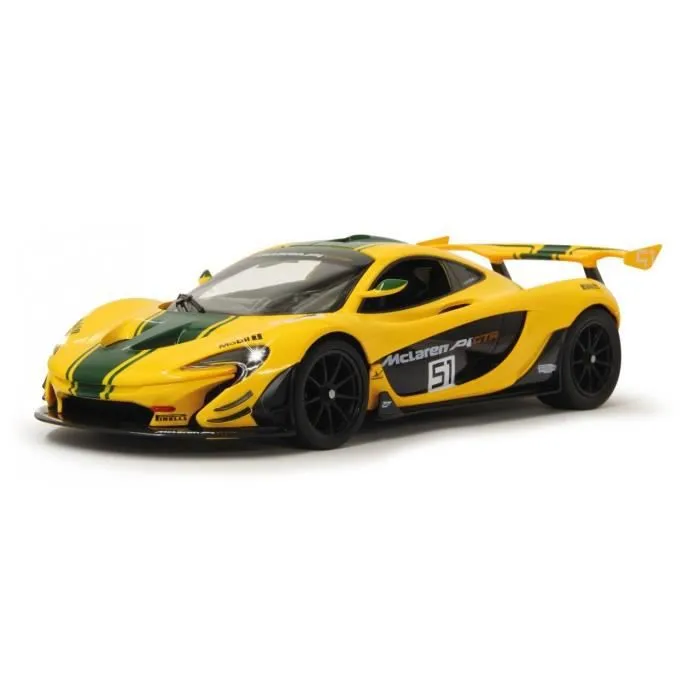 Voiture télécommandée - RASTAR - McLaren P1 GTR - Jaune - Intérieur détaillé - Echelle 1:14-0