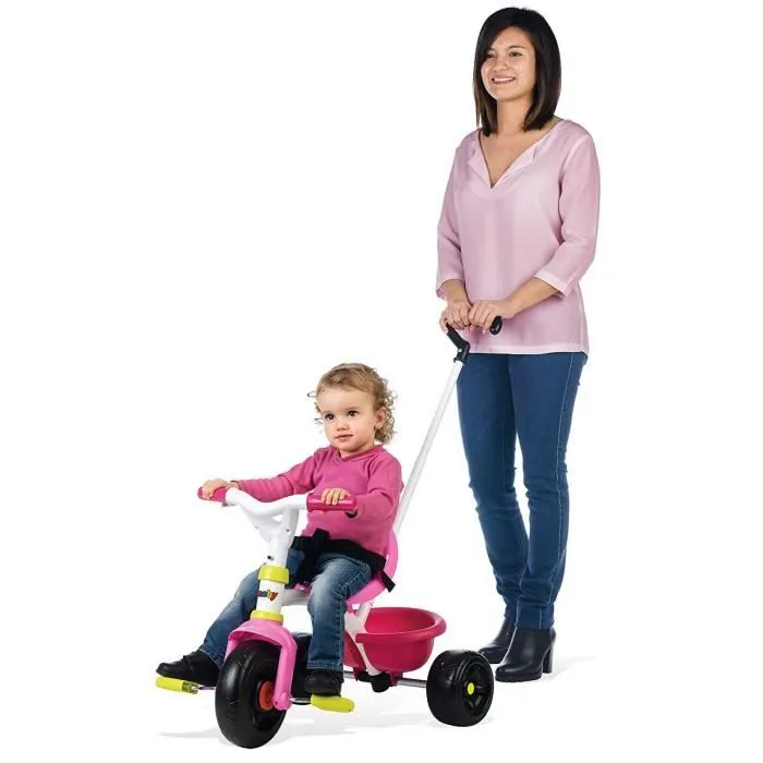 Tricycle évolutif SMOBY Be Fun Rose - Pédales antidérapantes - Benne basculante - 15 mois à 4 ans-1