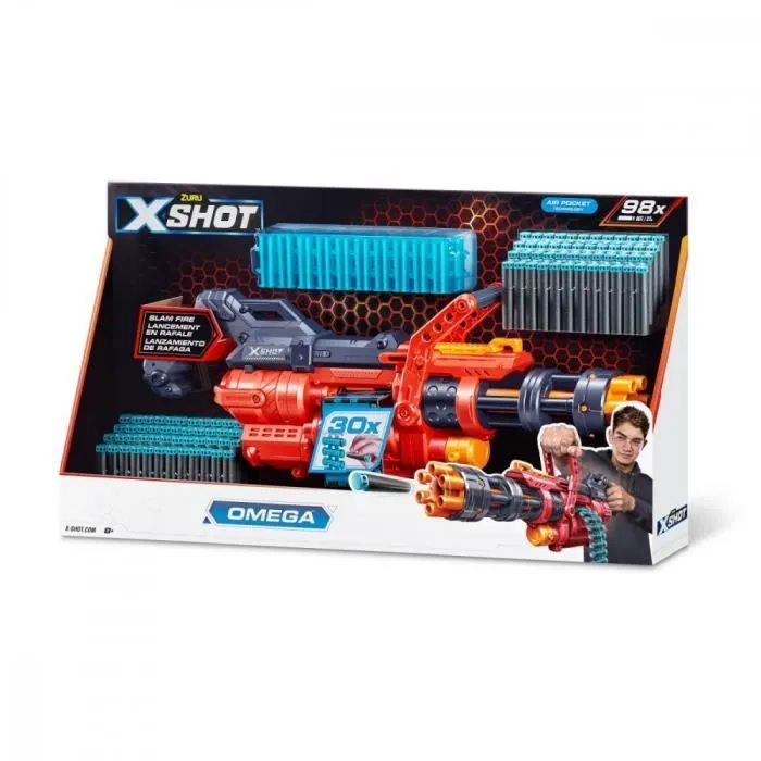 Jouet - ZURU X-SHOT - EXCEL OMEGA DARTBLASTER - Extérieur - Piles - Enfant - Mixte-2