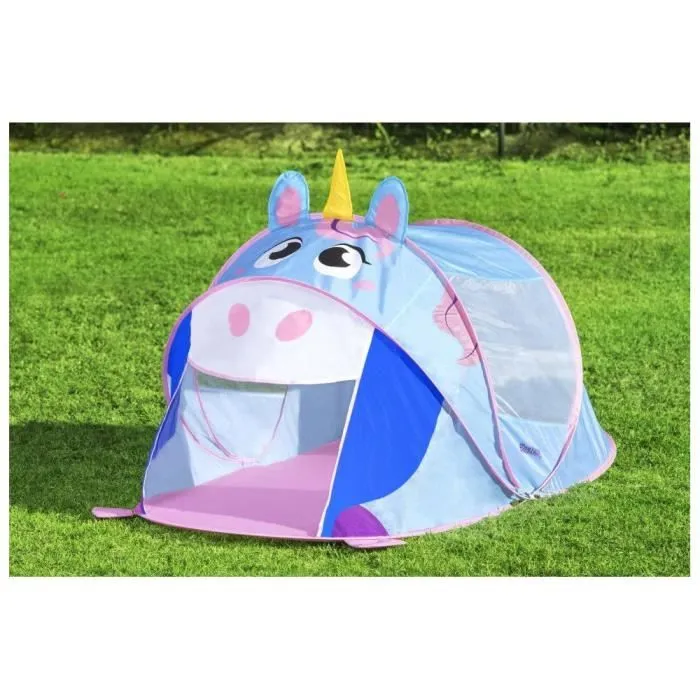 Tente de jeu pour enfant - Licorne magique - L 182 cm x l 96 cm x H 81 cm - Multicolore-3