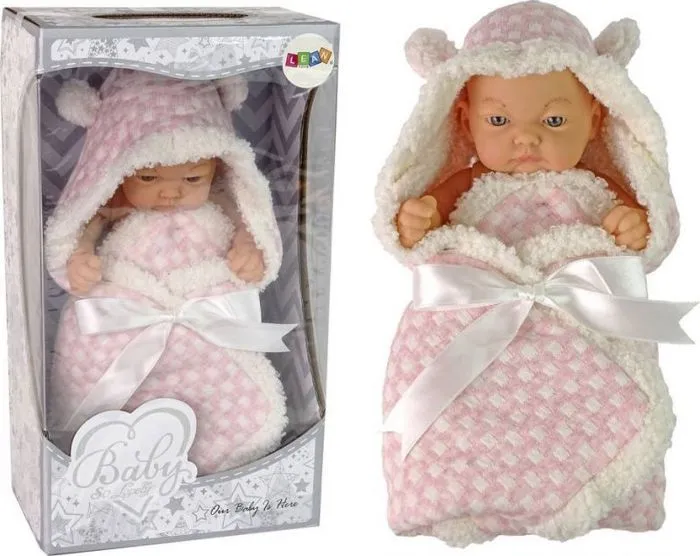 Poupee Leantoys - 12395 - Sweet Baby Doll Noeud Rose-0