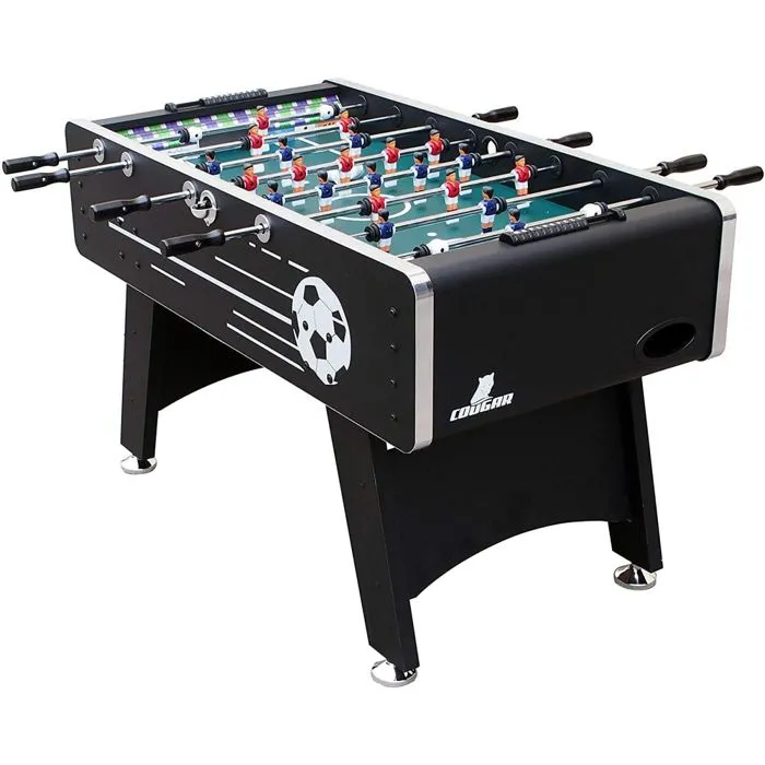 Babyfoot COUGAR Arena TS noir - Barres télescopiques - Adulte & enfant - 4 balles incluses-1