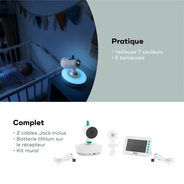 Babyphone Babymoov Babyphone Caméra YOO Moov-4