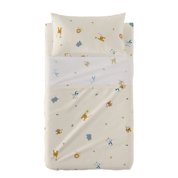 Parure de lit 2 pièces Animals 120x180 cm (Lit Bébé)-3