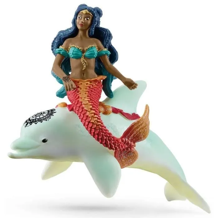 Figurine SCHLEICH - Isabelle et son dauphin - Gamme bayala®-0