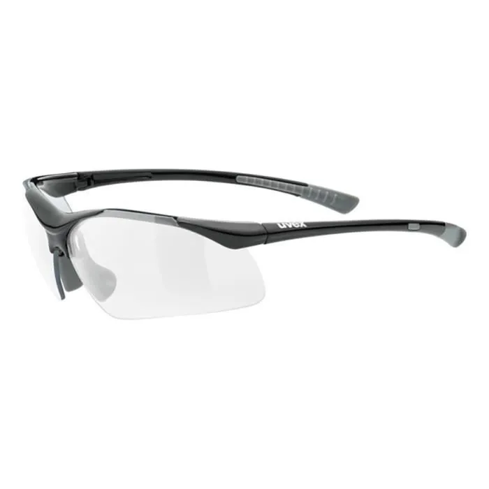 Lunettes de soleil - Uvex - Sportstyle 223 - Protection 100% UVA/UVB - Plaquettes de nez souples - Couleur Noir-0