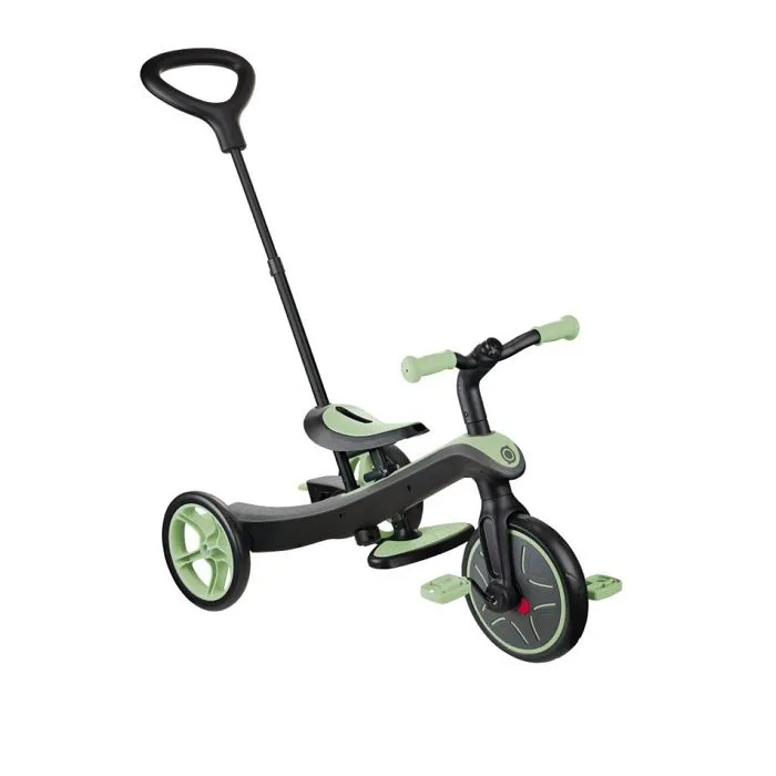 Globber - Tricycle évolutif pour bébé EXPLORER 4 en 1 - Vert Sauge-1
