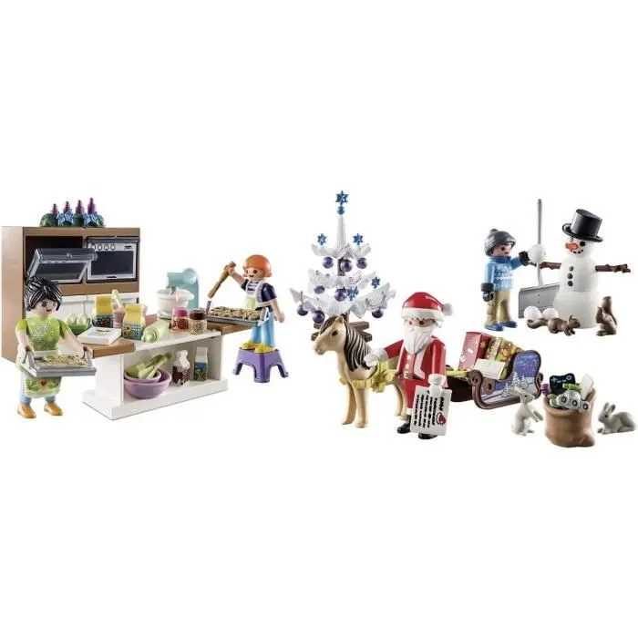 Calendrier de l'Avent PLAYMOBIL - Pâtisserie de Noël - 4 personnages et accessoires-3