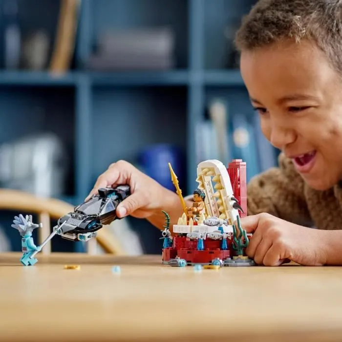 LEGO Marvel 76213 La Salle du Trône du Roi Namor, Jouet Sous-Marin, Figurines Black Panther-5