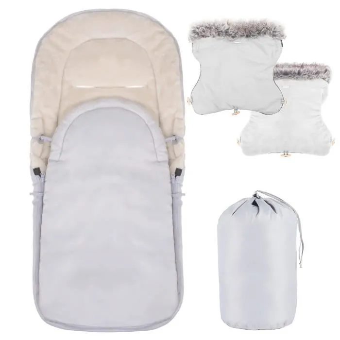 SPRINGOS® Chancelière universelle pour poussette, housse de siège de bébé, sac de couchage,chaude, couvre-jambe avec moufle