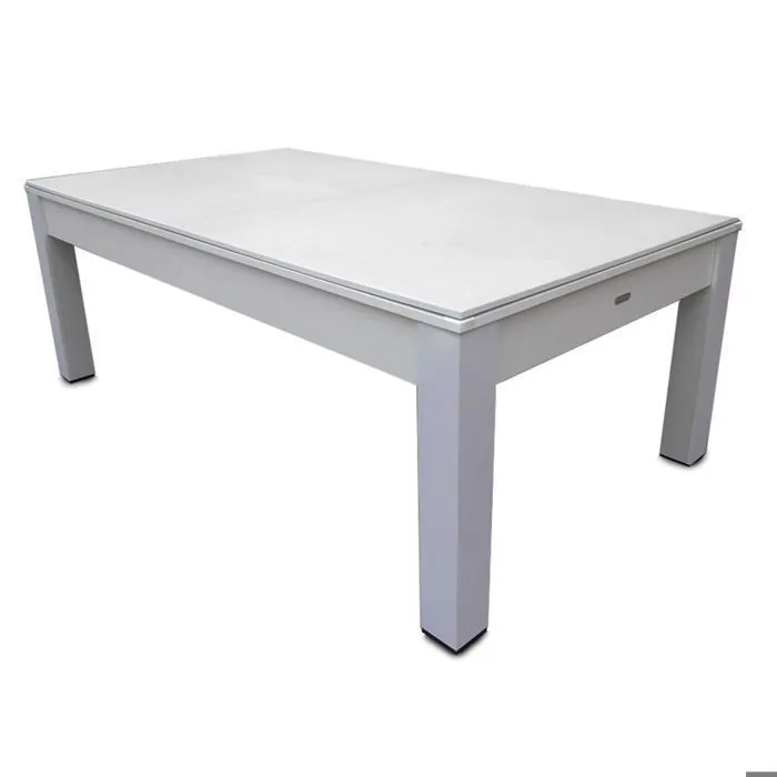 DEVESSPORT - Billard 3 en 1 - Blanc - 7ft  Table de billard et de ping-pong convertible 3 en 1 | salle à manger + accessoires-3