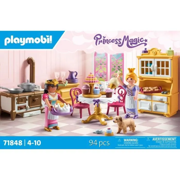 PLAYMOBIL 71848 Cuisine royale avec pâtisseries, Les princesses, 94 pièces, Dès 4 ans-5
