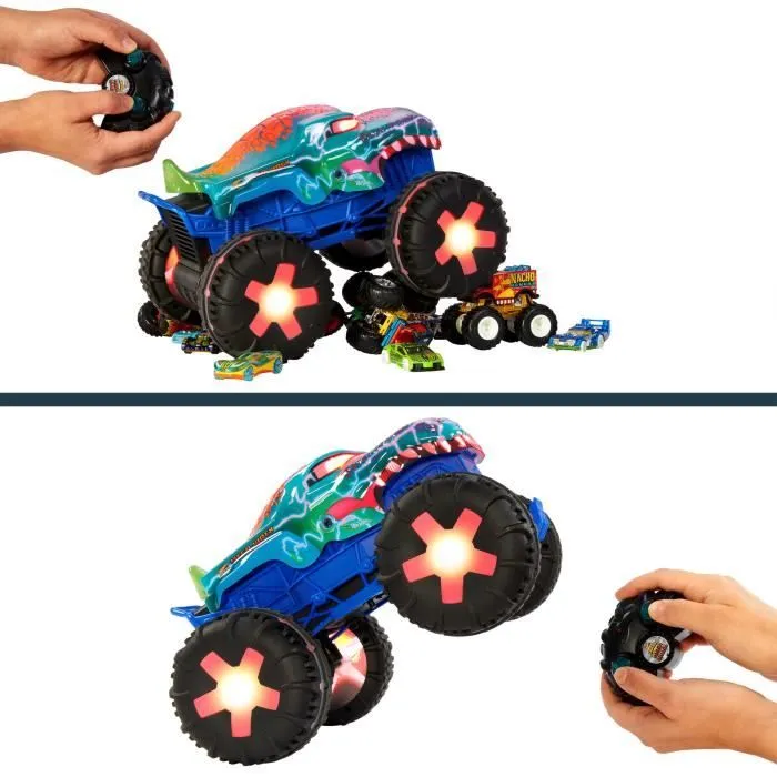 Bebeboutik Hot Wheels Monster Trucks Mega Wrex Vehicule telecommande echelle 1 15 JBD90